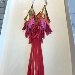 LEATHER STATEMENT NECKLACES